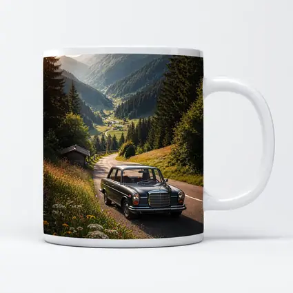 Classic Mercedes Benz Mountain Road Alpine Valley