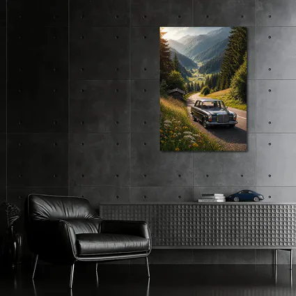 Classic Mercedes Benz Mountain Road Alpine Valley