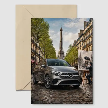 Mercedes Benz B Class Paris Street Scene