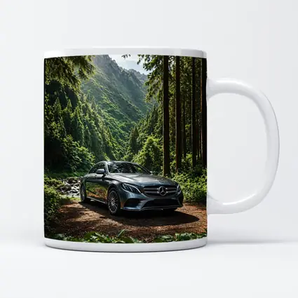 Mercedes Benz E Class Forest Mountain Setting