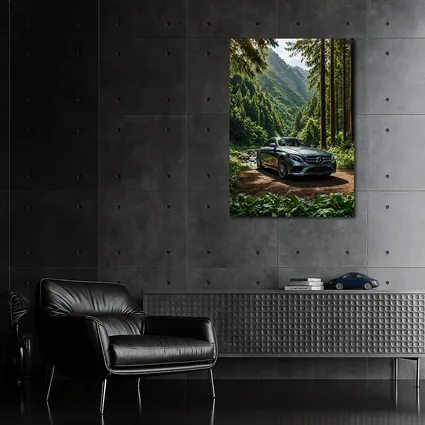 Mercedes Benz E Class Forest Mountain Setting