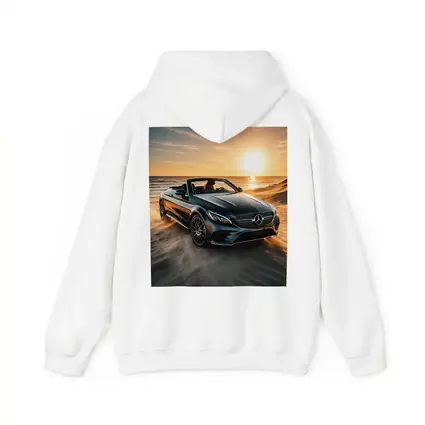 Mercedes C Class Cabriolet Sandy Beach Sunset