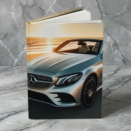 Mercedes C Class Cabriolet Beach Sunset