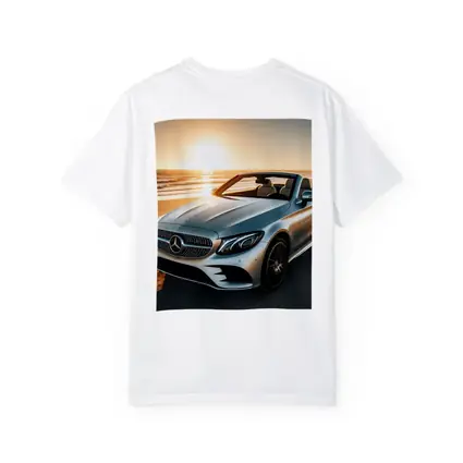 Mercedes C Class Cabriolet Beach Sunset