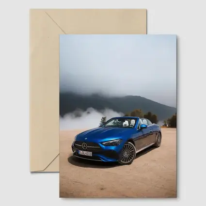 Mercedes CLE Cabriolet Blue Misty Mountains