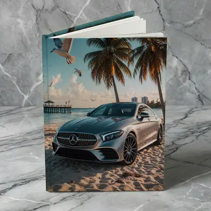 Mercedes CLS Parked on Sunny Beach