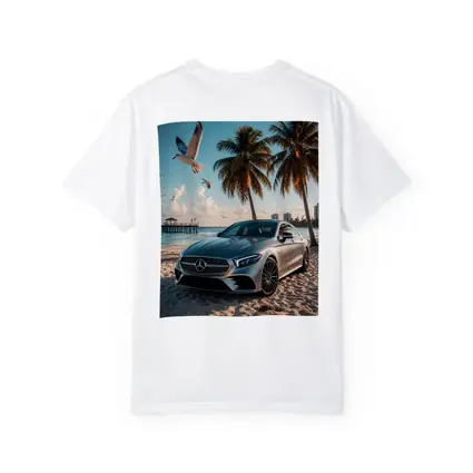 Mercedes CLS Parked on Sunny Beach
