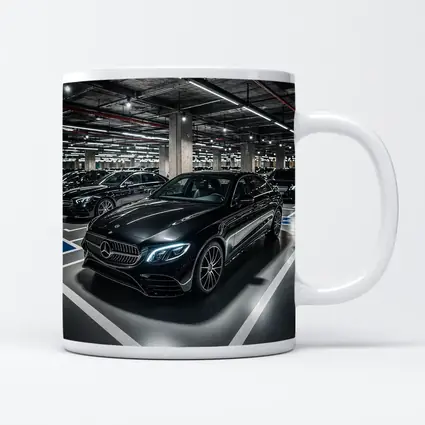 Mercedes Benz E Class Underground Parking Night