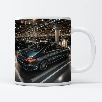 Mercedes E Class Sedan Indoor Parking Lot
