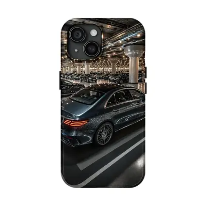 Mercedes E Class Sedan Indoor Parking Lot
