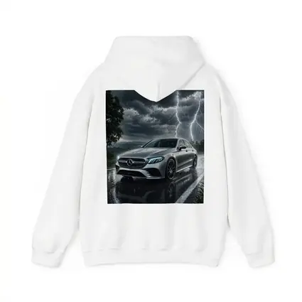 Mercedes E Class Storm Lightning Rain Night