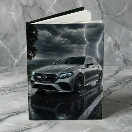 Mercedes E Class Storm Lightning Rain Night