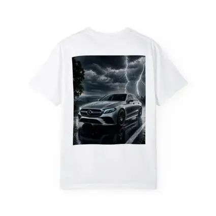 Mercedes E Class Storm Lightning Rain Night