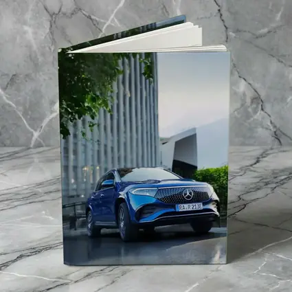 Mercedes EQA Blue Electric SUV City Street