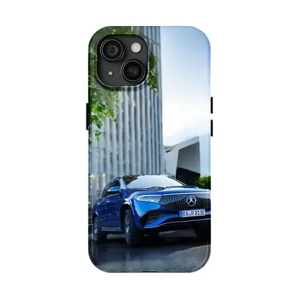 Mercedes EQA Blue Electric SUV City Street