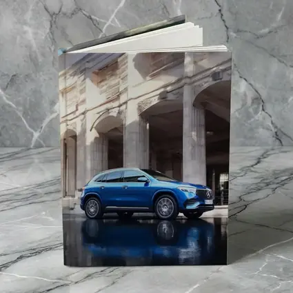 Mercedes EQA Blue SUV Urban Architecture