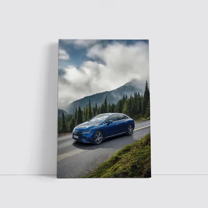 Mercedes EQE Blue Mountain Road Drive