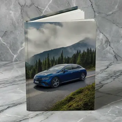Mercedes EQE Blue Mountain Road Drive