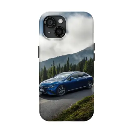 Mercedes EQE Blue Mountain Road Drive