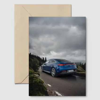 Mercedes EQE 500 Blue Mountain Road Drive
