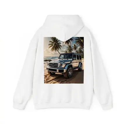 Mercedes G Class Silver Beach Palm Trees