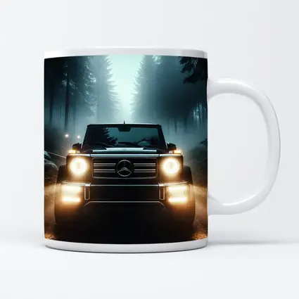 Mercedes G Class Dark Misty Forest Night