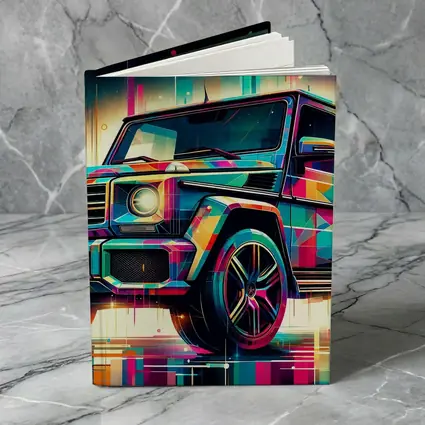 Mercedes G Class Neon Abstract Art