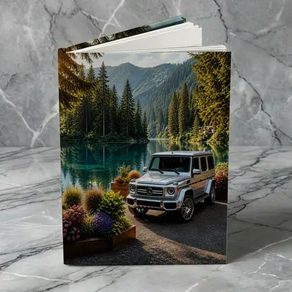 Mercedes G Class Silver SUV Mountain Lake