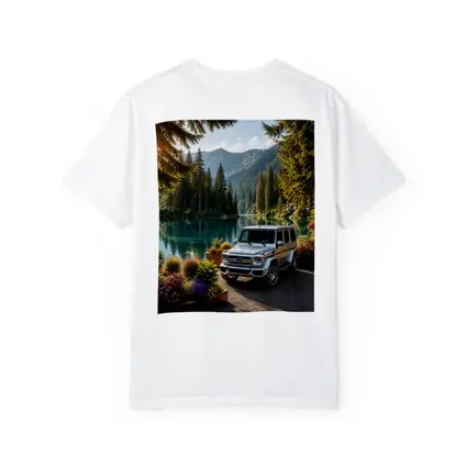 Mercedes G Class Silver SUV Mountain Lake