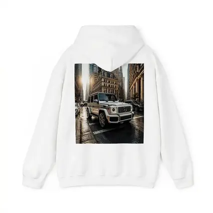 Mercedes G Class White SUV City Street
