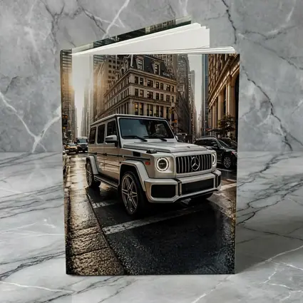 Mercedes G Class White SUV City Street