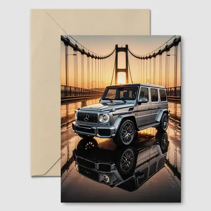 Mercedes G Wagen Silver Bridge Sunset
