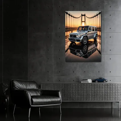 Mercedes G Wagen Silver Bridge Sunset