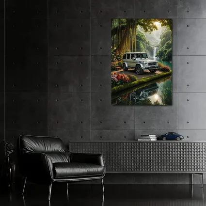 Mercedes G Wagon Tropical Waterfall Garden
