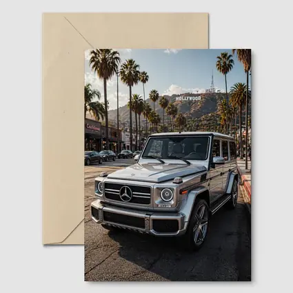 Mercedes G Wagon Hollywood Los Angeles Street