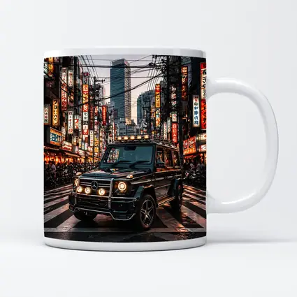 Mercedes G Wagon Tokyo Japan Night Street