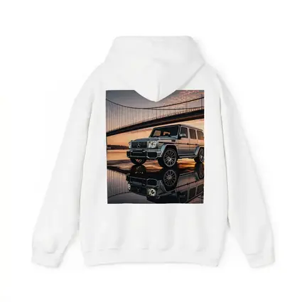 Mercedes G Wagon Silver Bridge Sunset Reflection