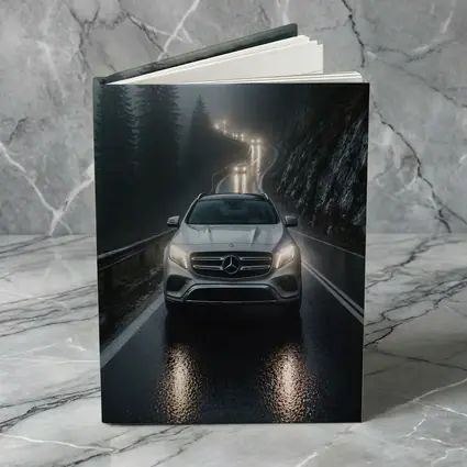 Mercedes GLA On Foggy Mountain Road