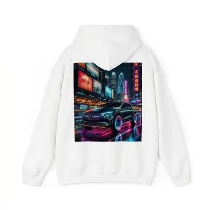 Mercedes Benz GLA Neon Cyberpunk City Night