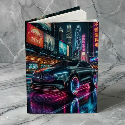 Mercedes Benz GLA Neon Cyberpunk City Night