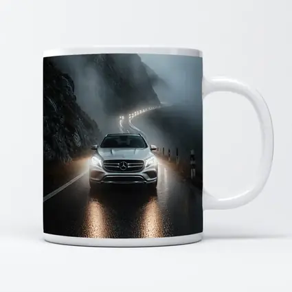 Mercedes GLE Foggy Mountain Road Night Drive