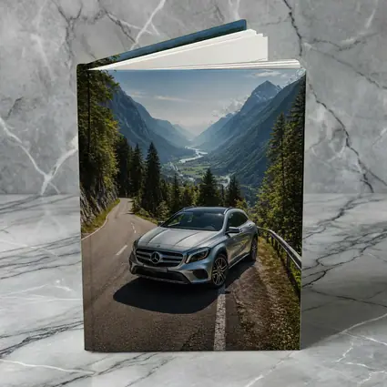 Mercedes Benz GLA On Mountain Alpine Road