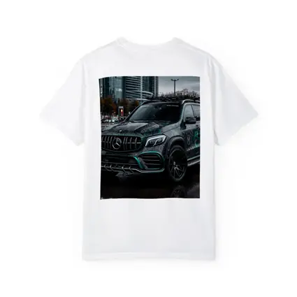 Mercedes GLB Custom Wrap Rainy City Street