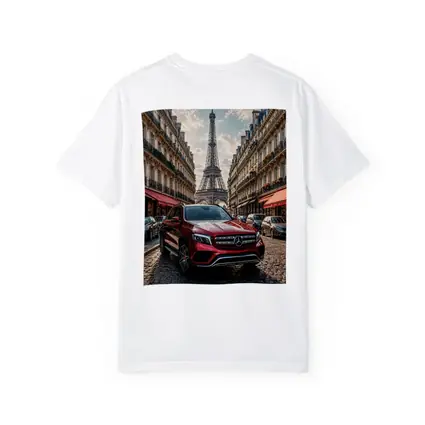 Mercedes GLB Red SUV Paris Streets