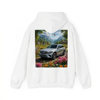 Mercedes Benz GLC Silver Mountain Floral Scene