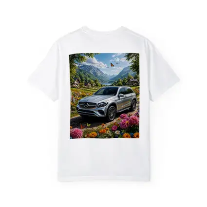 Mercedes Benz GLC Silver Mountain Floral Scene