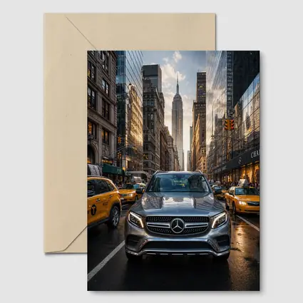 Mercedes GLC SUV New York City Street