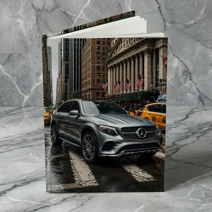 Mercedes Benz GLC Rainy New York Street