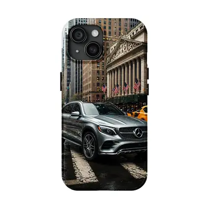 Mercedes Benz GLC Rainy New York Street
