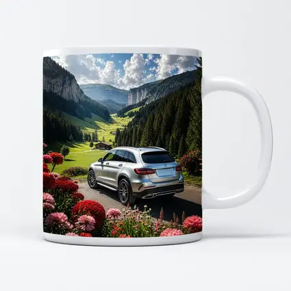 Mercedes Benz GLC Silver Alpine Valley Drive